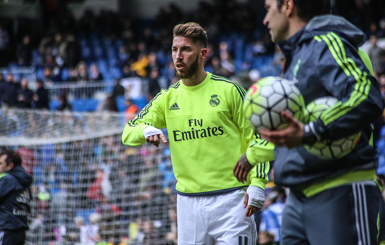 Sergio Ramos entrenando